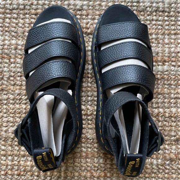 NEW Dr. Martens Clarissa II Quad Flatform In Black - Picture 6 of 12